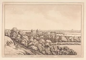 Utsikt over Greenwich og oppover elven