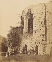 Easy Abbey. Fra øst, 1850-tallet.