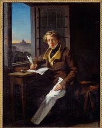Portrett av komponisten Victor Rifus (1798-1838) Maleri av Joseph Court (1797-1865) 1822 Søn. 0,46x0,37 m Rouen, musee des Beaux Arts