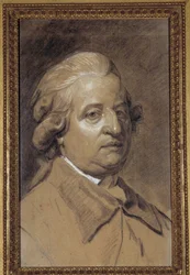 Portrett av Louis XVI (1754-1793), konge av Frankrike Tegning med kritt og kull av Joseph Ducreux (1735-1802) 1700-talls søn. 0,49x0,3 m. Paris, Musee Carnavalet