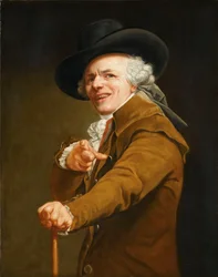 Selvportrett av kunstneren i skikkelse av en spotter, ca. 1793