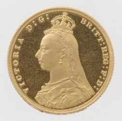 Queen Victoria Jubilee Head-proof suveren, 1887.