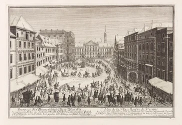 Wien Neuer Markt nye marked, 1719.