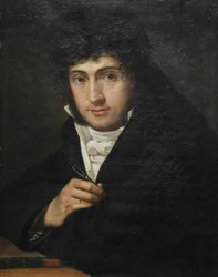 Portrett av Pelagio Palagi, Joseph François Ducq (olje på lerret)