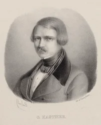 Portrett av komponisten Jean-Georges Kastner 1810-1867.