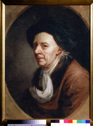 ""Portrett av Leonhard Euler (1707-1783), sveitsisk matematiker"" Maleri av Joseph Friedrich August Darbes (1747-1810) 1700-tallet Dim. 61,3x47,3 cm Tretyakov-galleriet, Moskva Russland