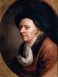 Portrett av matematikeren Leonhard Euler, 1707-1783, tysk maleri fra 1700-tallet