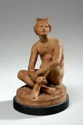 Maquette for en pastoral Apollo