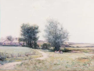 Barn piknik i et felt