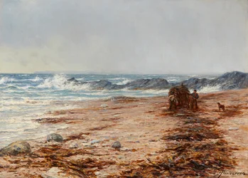 Gathering Kelp (olje på lerret)