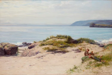Under Sandhills (olje på lerret)