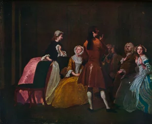 The Harlowe Family, fra Samuel Richardsons Clarissa, c1745