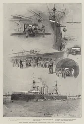 HMS Terrible, 14 220 tonn, den største krysseren i verden, forbereder seg på krig