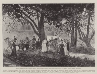 Earl de la Warrs hjemkomst fra Sør-Afrika, Hans Lordships ankomst til herregården, Bexhill