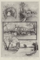 Skisser av Eel-Pie Island, Twickenham