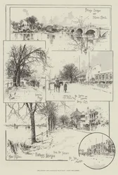 Oxford og Cambridge Boat-Race, langs bredden