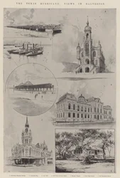 Texas-orkanen, utsikt i Galveston