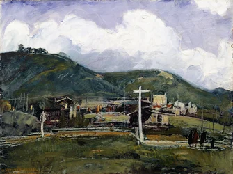 Rainy Day, Laguna (olje på masonitt)