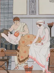 Cupping, illustrasjon fra 'The Complete Works of Hippocrates', 1932