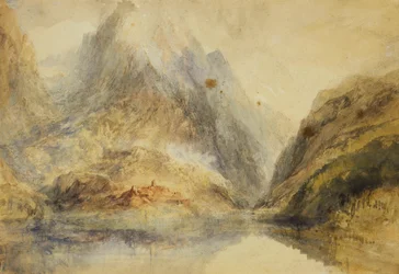 Et sveitsisk alpelandskap, ca. 1843
