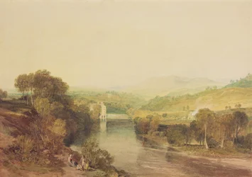 Addingham Mill on the Wharfe, West Yorkshire, ca. 1808 (akvarell på papir)