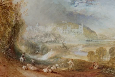 Arundel slott og by, ca. 1824