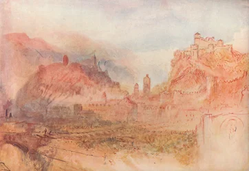 Bellinzona: Fra sør, 1909