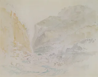 Blue Stream, St. Gothard (akvarell på papir)