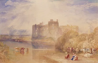 Carew Castle, Pembroke, ca. 1832 (akvarell på papir)