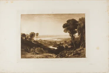 Krysset mellom Severn og Wye, plate 28 fra Liber Studiorum