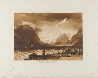 Lake of Thun, plate 15 fra Liber Studiorum