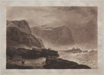 Liber Studiorum: Coast of Yorkshire, nær Whitby.