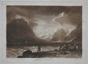 Liber Studiorum: Lake of Thun, Sveits
