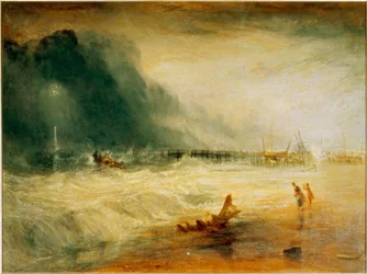 Redningsbåt og Manby Apparatus / Turner.