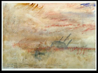 Lost to All Hope The Brig, ca. 1845-50 (wc og grafitt på vevd papir)