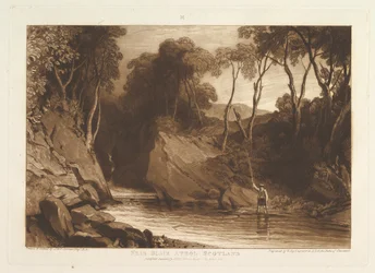 Nær Blair Athol, Skottland Liber Studiorum, del VI, plate 30, 1. juni 1811.