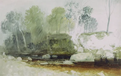 On the Washburn: A Study, ca. 1815 (akvarell og grafitt på papir)