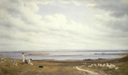 Portsmouth havn fra Portsdown Hill