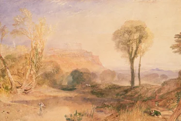 Powis Castle, Montgomeryshire, ca. 1835 (akvarell på papir)