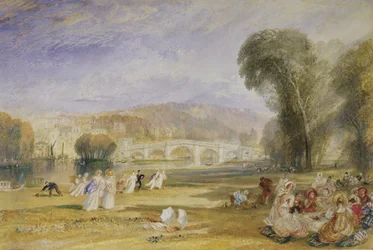 Richmond Hill and Bridge, Surrey, ca. 1828-9