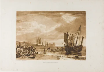Scene på den franske kysten, plate 4 fra Liber Studiorum
