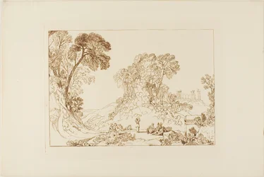 Jupiters tempel på øya Aegina, plate 77 fra Liber Studiorum