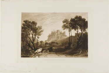 The Castle Above the Meadows, plate 8 fra Liber Studiorum
