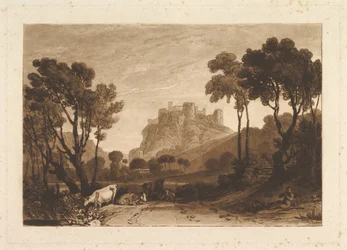 Slottet over Meadows Liber Studiorum, del II, plate 8, 1808.