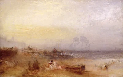 Morgenen etter stormen, ca. 1840–45 (olje på lerret)