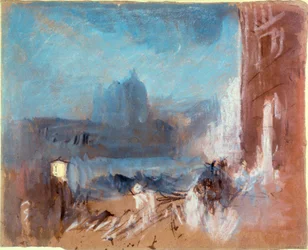 Santa Maria della Salute, Venezia, om natten, 1840