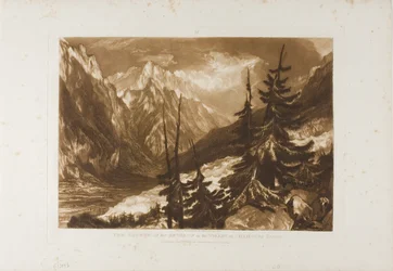The Source of the Arveron, plate 60 fra Liber Studiorum