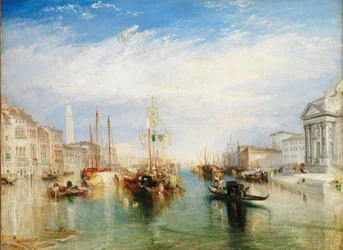 Venezia, fra verandaen til Madonna della Salute, ca. 1835 (olje på lerret)