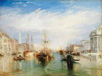 Venezia, fra verandaen til Madonna della Salute, ca. 1835