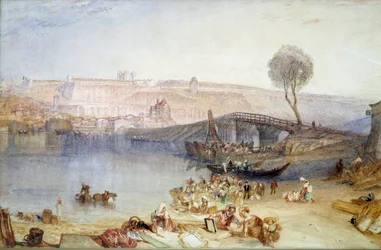 Utsikt over stedet og slottet Saint Germain en Laye. Maleri av Joseph Mallord William Turner (1775-1851)